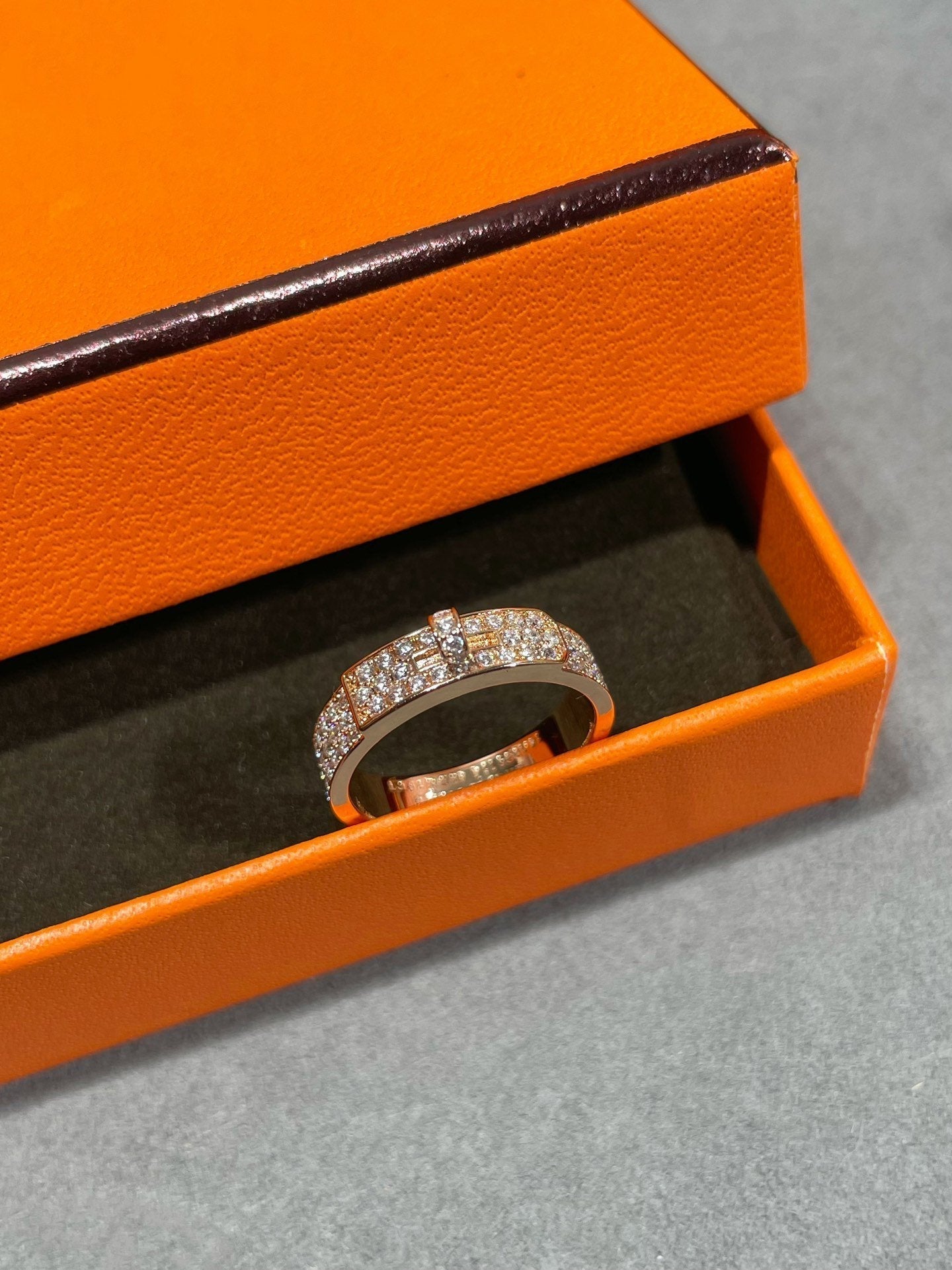 BAGUE DIANA KELLY EN OR ROSE ET DIAMANT