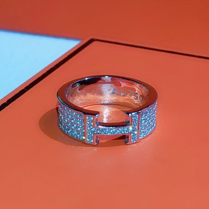 BAGUE DIANA H TOUT DIAMANT
