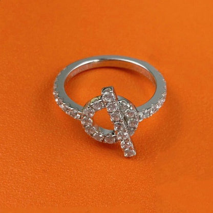 BAGUE DIANA ÉCHAPPÉE ARGENT DIAMANT