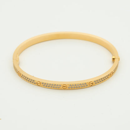 DIANA LOVE BRACELET 3.65MM DIAMOND-PAVED SILVER