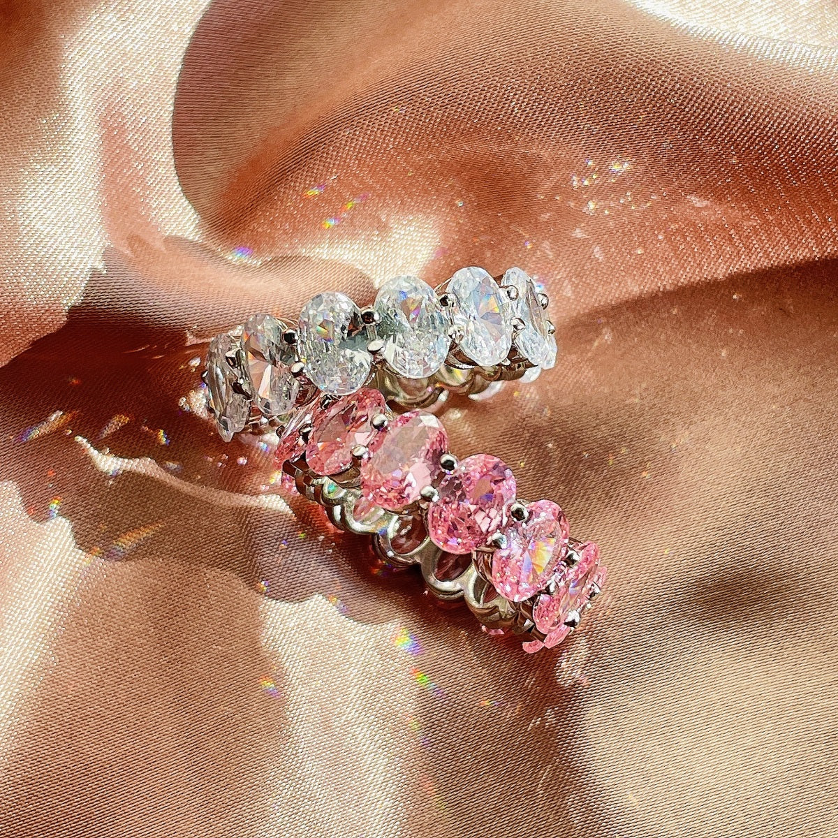 [HOT]Dainty Elongated Cushion Cut Tennis Ring