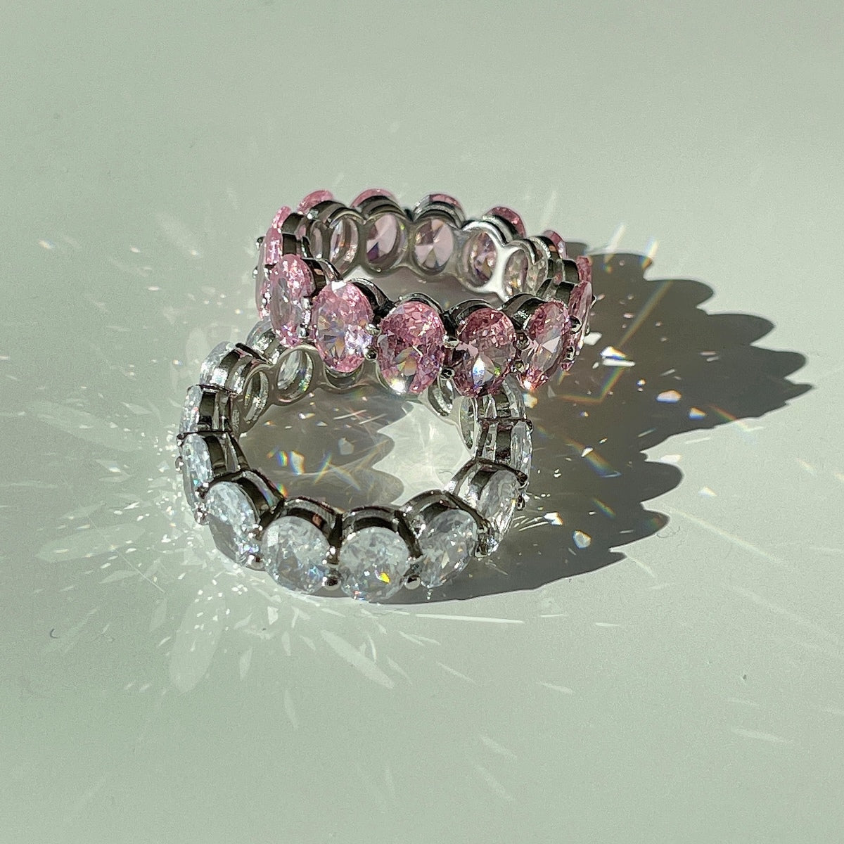 [HOT]Dainty Elongated Cushion Cut Tennis Ring