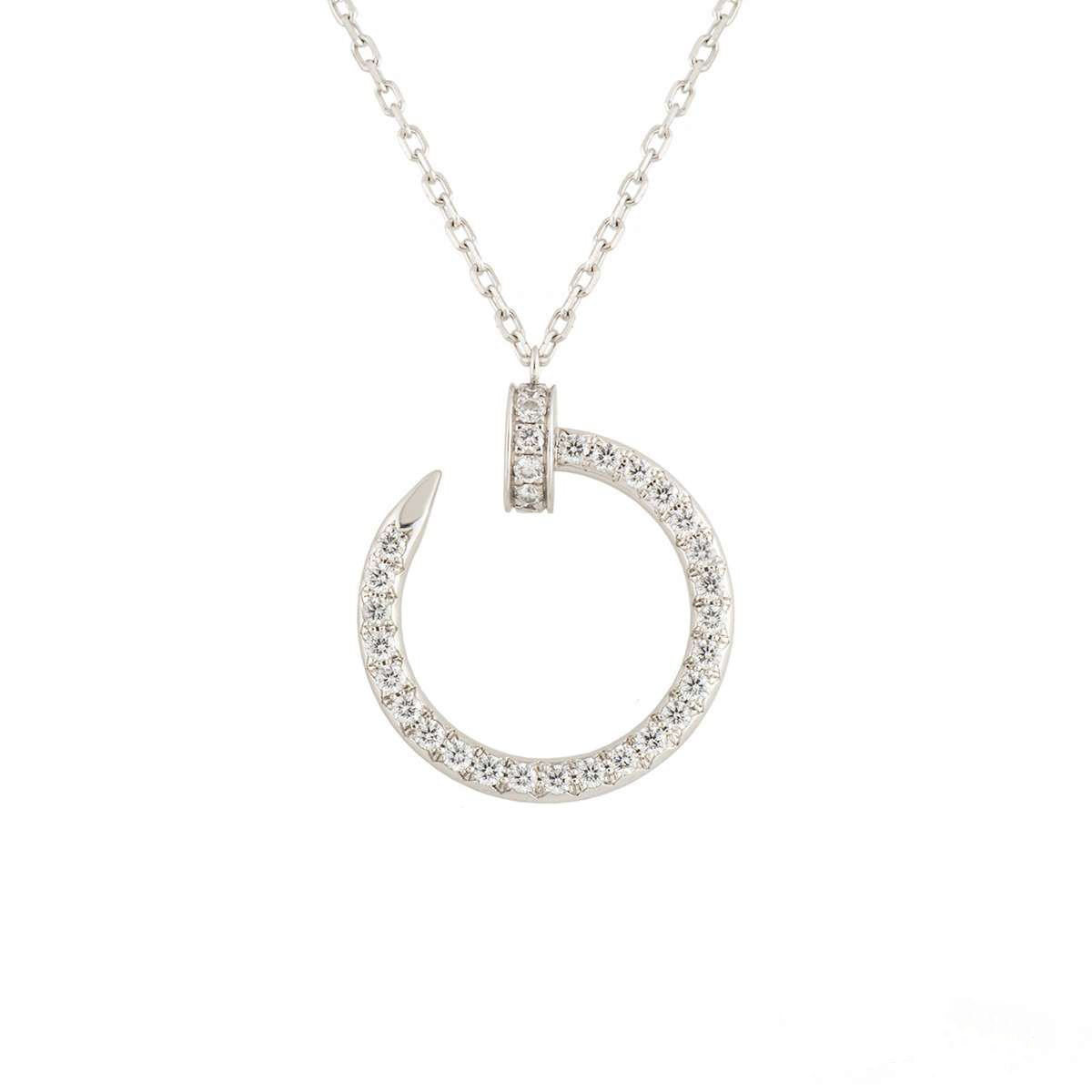 COLLIER DIANA JUSTE ARGENT DIAMANTS 