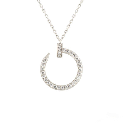 COLLIER DIANA JUSTE ARGENT DIAMANTS 