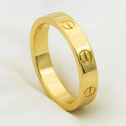 BAGUE DIANA LOVE 4MM 1 DIAMANT OR