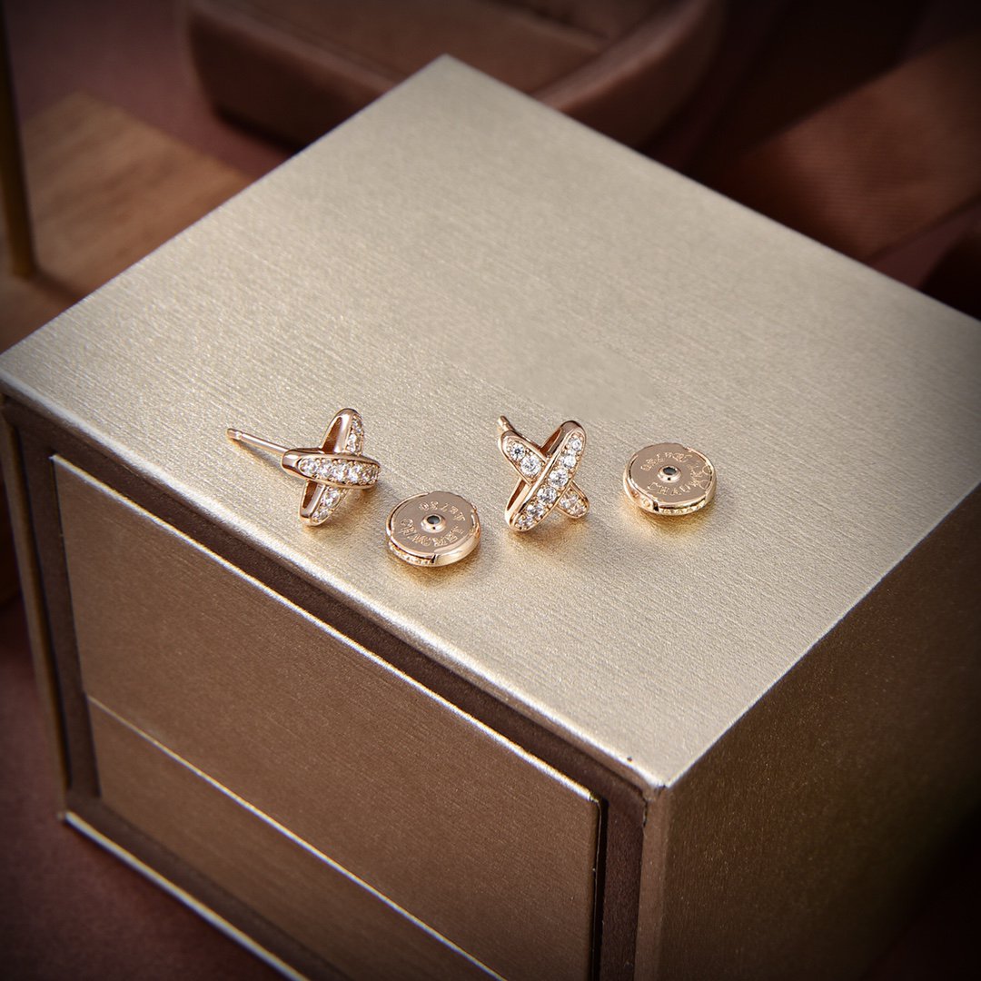 DIANA JEUX DE GOLD DIAMOND EARRINGS