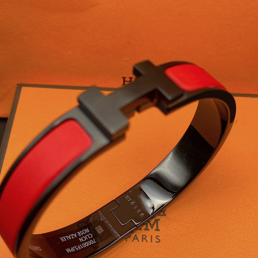 BRACELET DIANA CLIC HM SO NOIR ROUGE