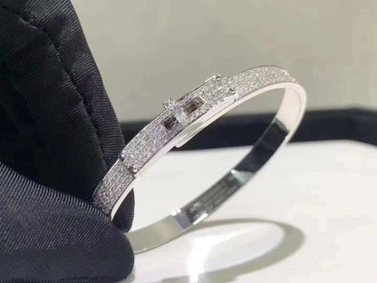 BRACELET DIANA HM KELLY EN ARGENT ET DIAMANTS ENTIÈREMENT PAVÉS