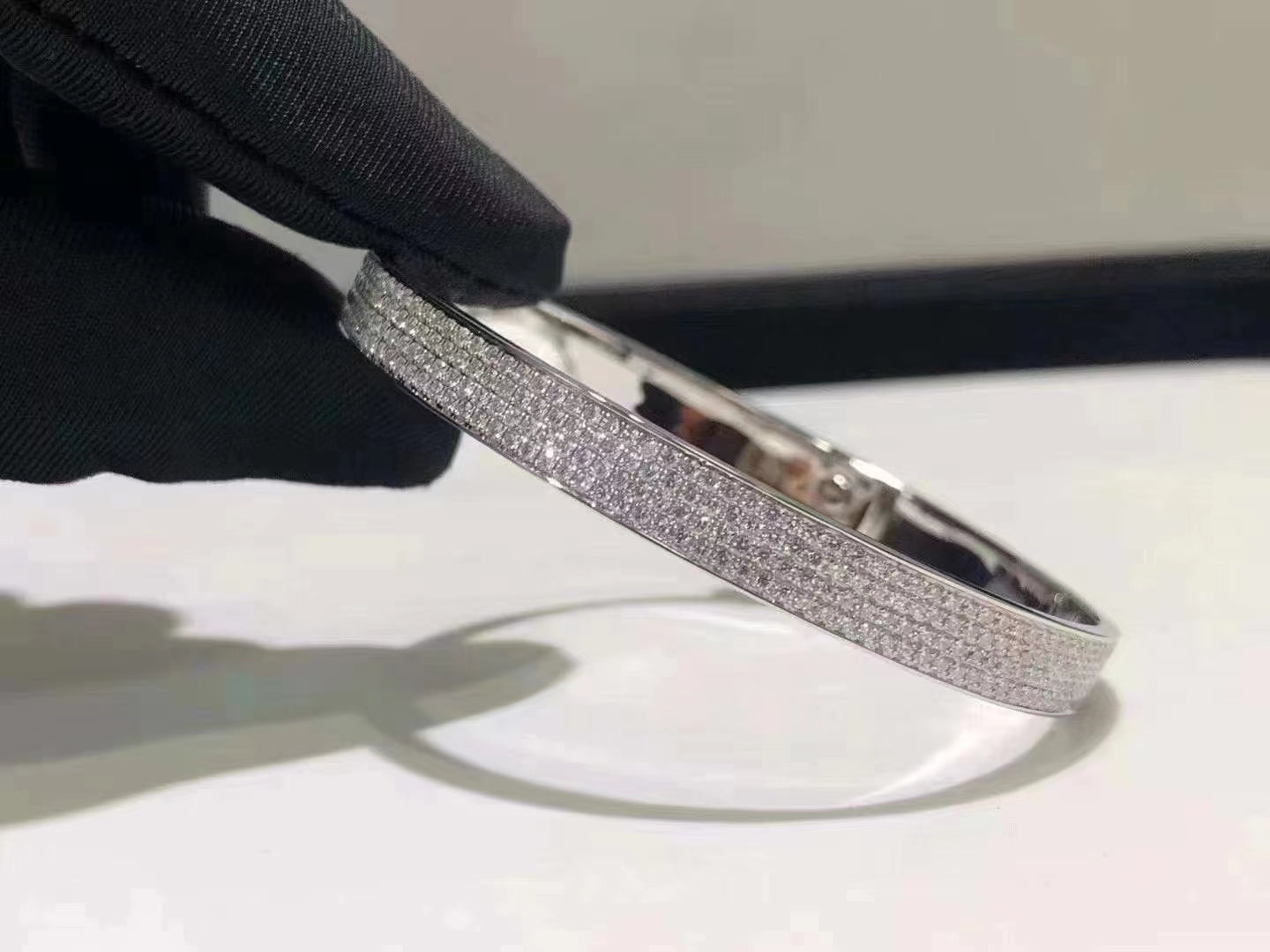 BRACELET DIANA HM KELLY EN ARGENT ET DIAMANTS ENTIÈREMENT PAVÉS