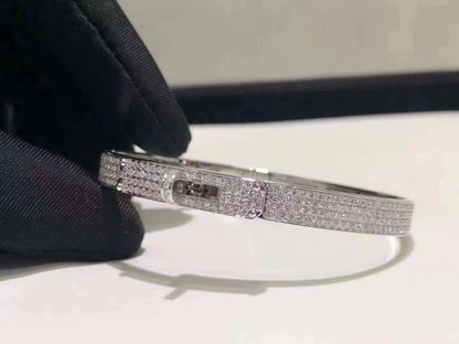BRACELET DIANA HM KELLY EN ARGENT ET DIAMANTS ENTIÈREMENT PAVÉS