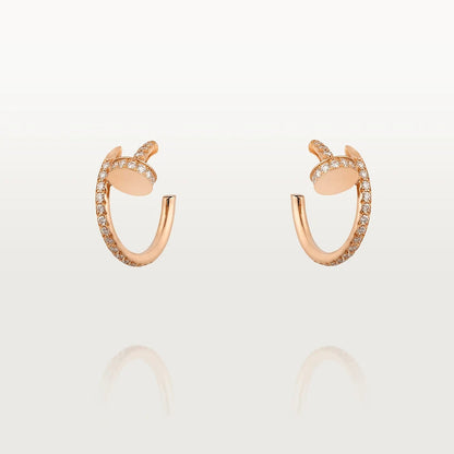 DIANA JUSTE EARRINGS 12.75MM PINK GOLD DIAMOND
