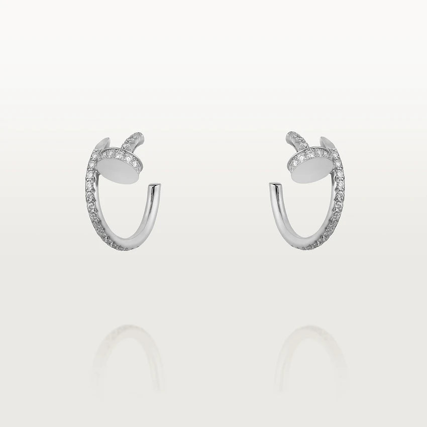 BOUCLES D'OREILLES DIANA JUSTE 12,75 MM ARGENT DIAMANT