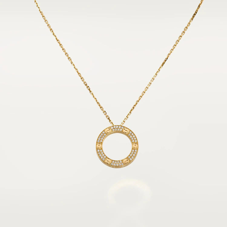 COLLIER DIANA LOVE RÉGLABLE EN OR ROSE 