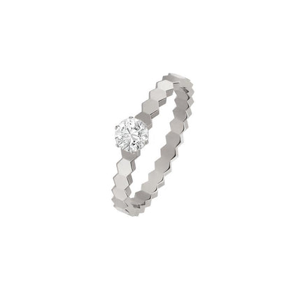 DIANA BEE LOVE RING SILVER 1 DIAMOND