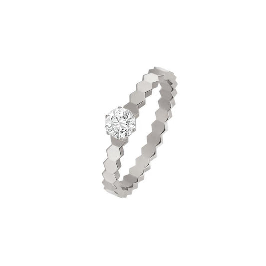 DIANA BEE LOVE RING SILVER 1 DIAMOND