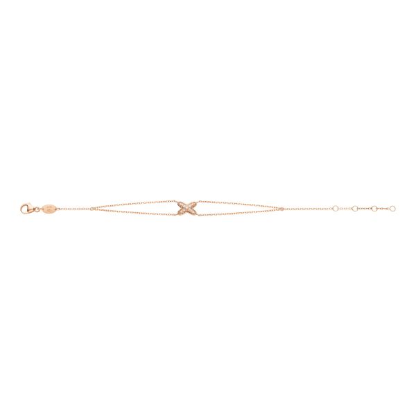 BRACELET DIANA JEUX OR ROSE DIAMANT