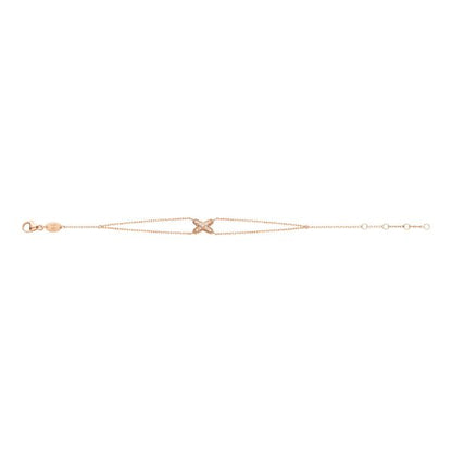 BRACELET DIANA JEUX OR ROSE DIAMANT