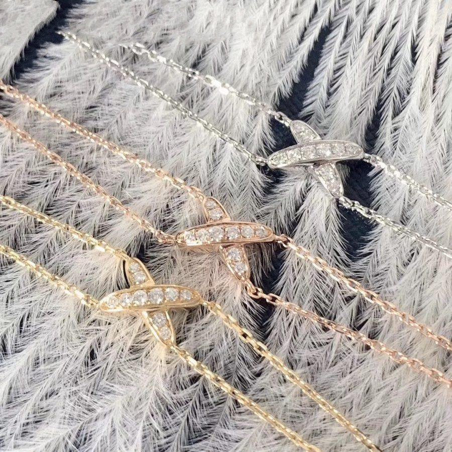 BRACELET DIANA JEUX OR ROSE DIAMANT