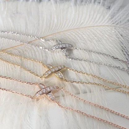 BRACELET DIANA JEUX OR ROSE DIAMANT