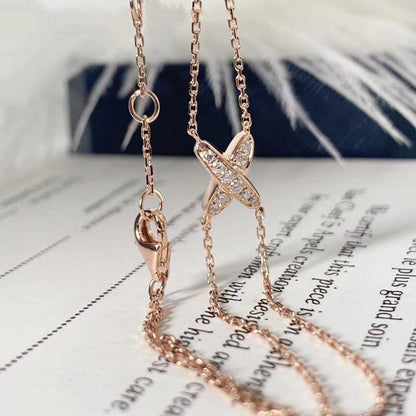 BRACELET DIANA JEUX OR ROSE DIAMANT