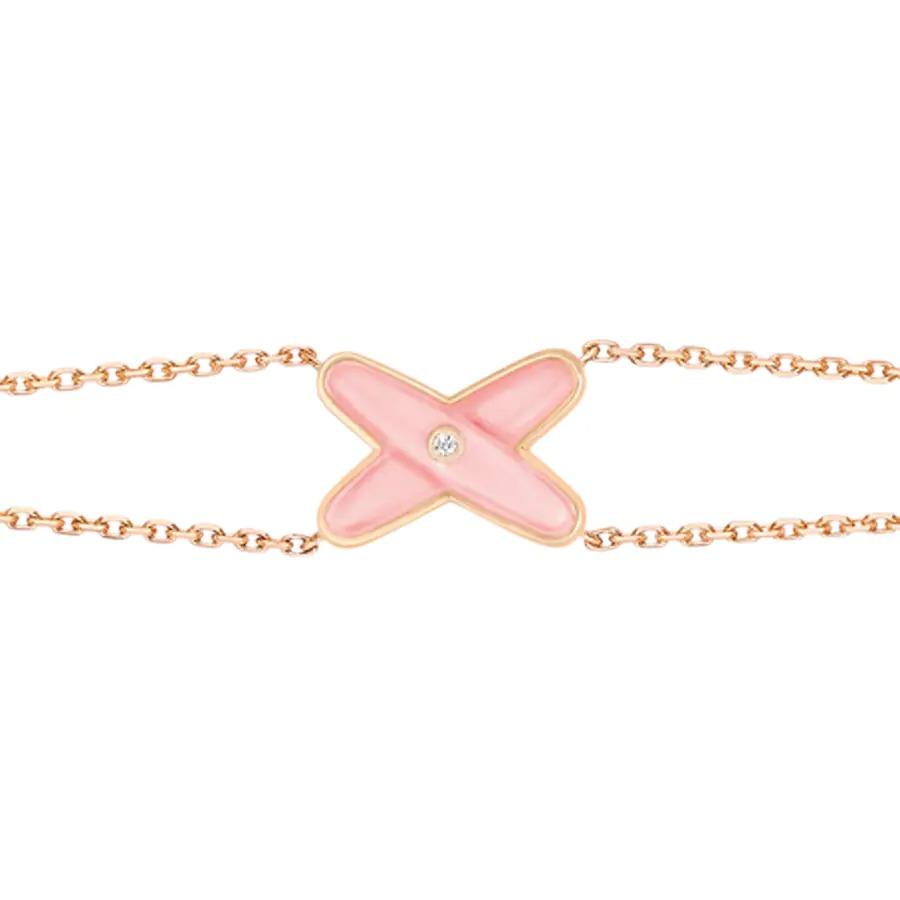 Bracelet Diana Jeux Nacre Rose Or Rose 1 Diamant