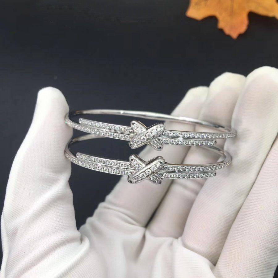 DIANA JEUX DE BRACELET DIAMANTS ARGENT