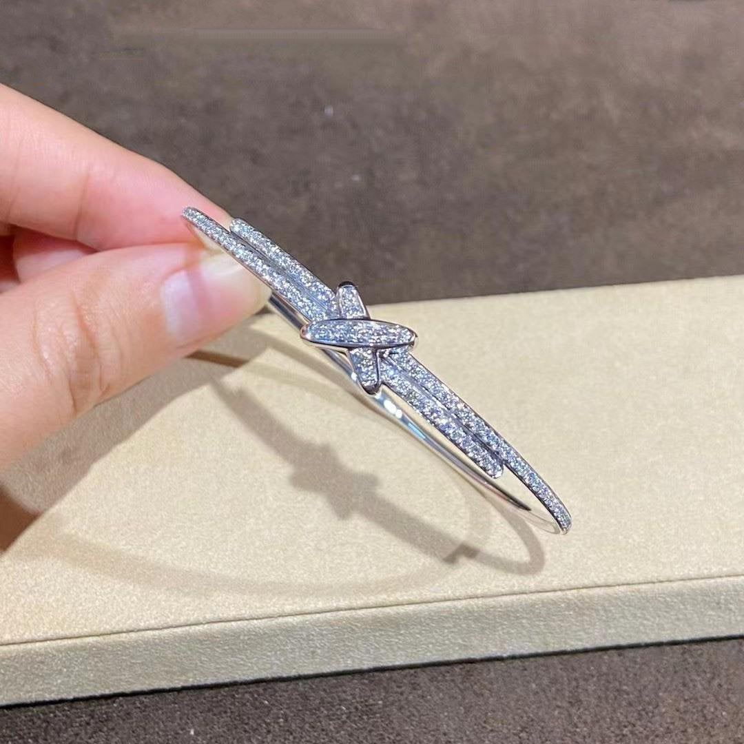 DIANA JEUX DE BRACELET DIAMANTS ARGENT