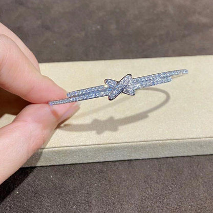 DIANA JEUX DE BRACELET DIAMANTS ARGENT