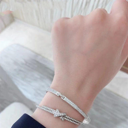 DIANA JEUX DE BRACELET DIAMANTS ARGENT