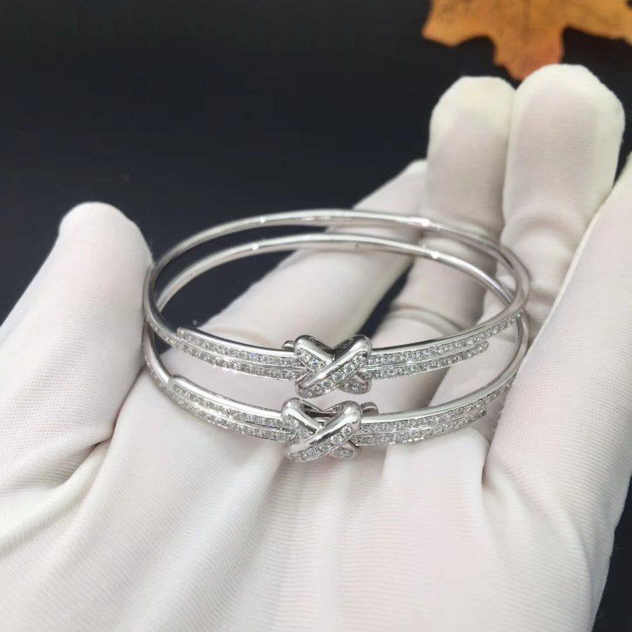 DIANA JEUX DE BRACELET DIAMANTS ARGENT