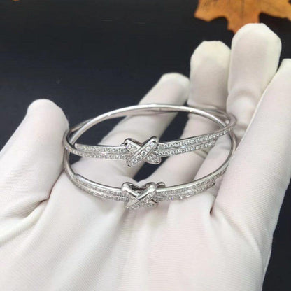 DIANA JEUX DE BRACELET DIAMANTS ARGENT