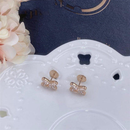 DIANA JEUX DE PINK GOLD DIAMOND EARRINGS