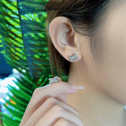 DIANA JEUX DE SILVER DIAMOND EARRINGS