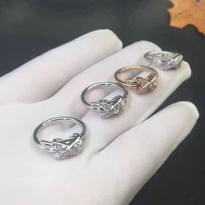 DIANA JEUX DE SILVER DIAMOND RING
