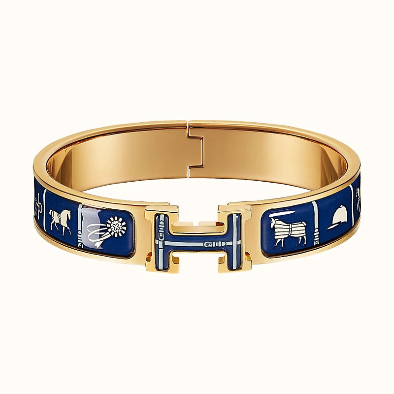 BRACELET DIANA H COUVERTURES BLEU FONCÉ