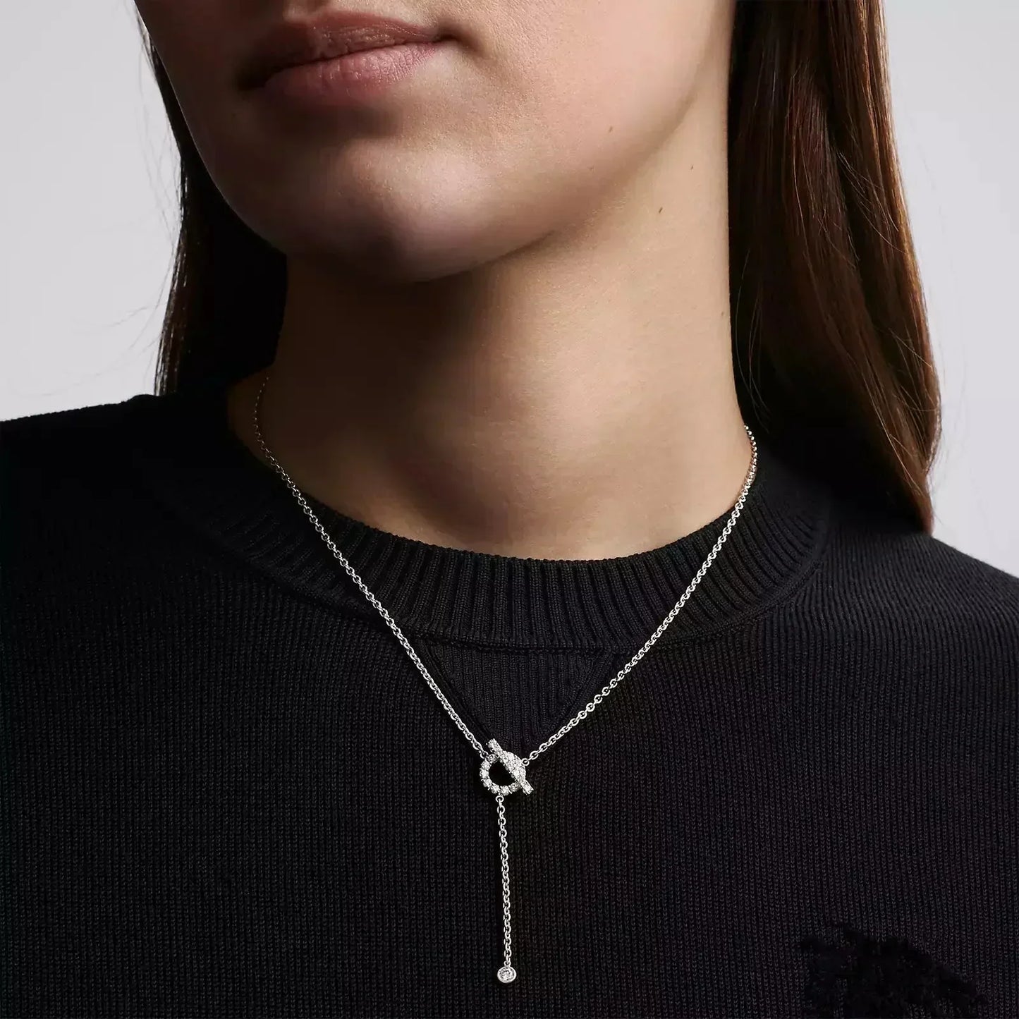 COLLIER DIANA FINESSE EN ARGENT ET DIAMANTS