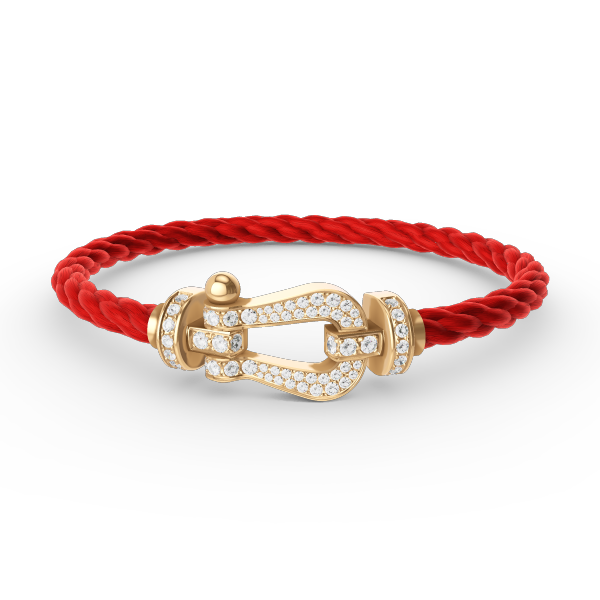 DIANA FORCE LARGE HORSESHOE FULL DIAMOND BRACELET GOLD