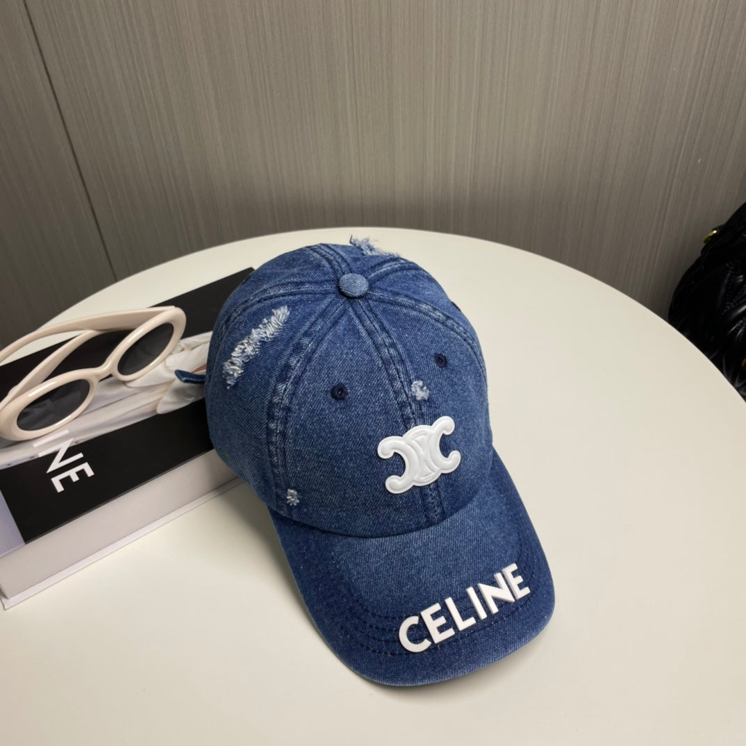 Celin Cap Blue Denim Fabric 210351