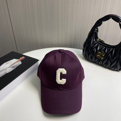 Celin Cap Dark Purple Cotton Twill Fabric 210444
