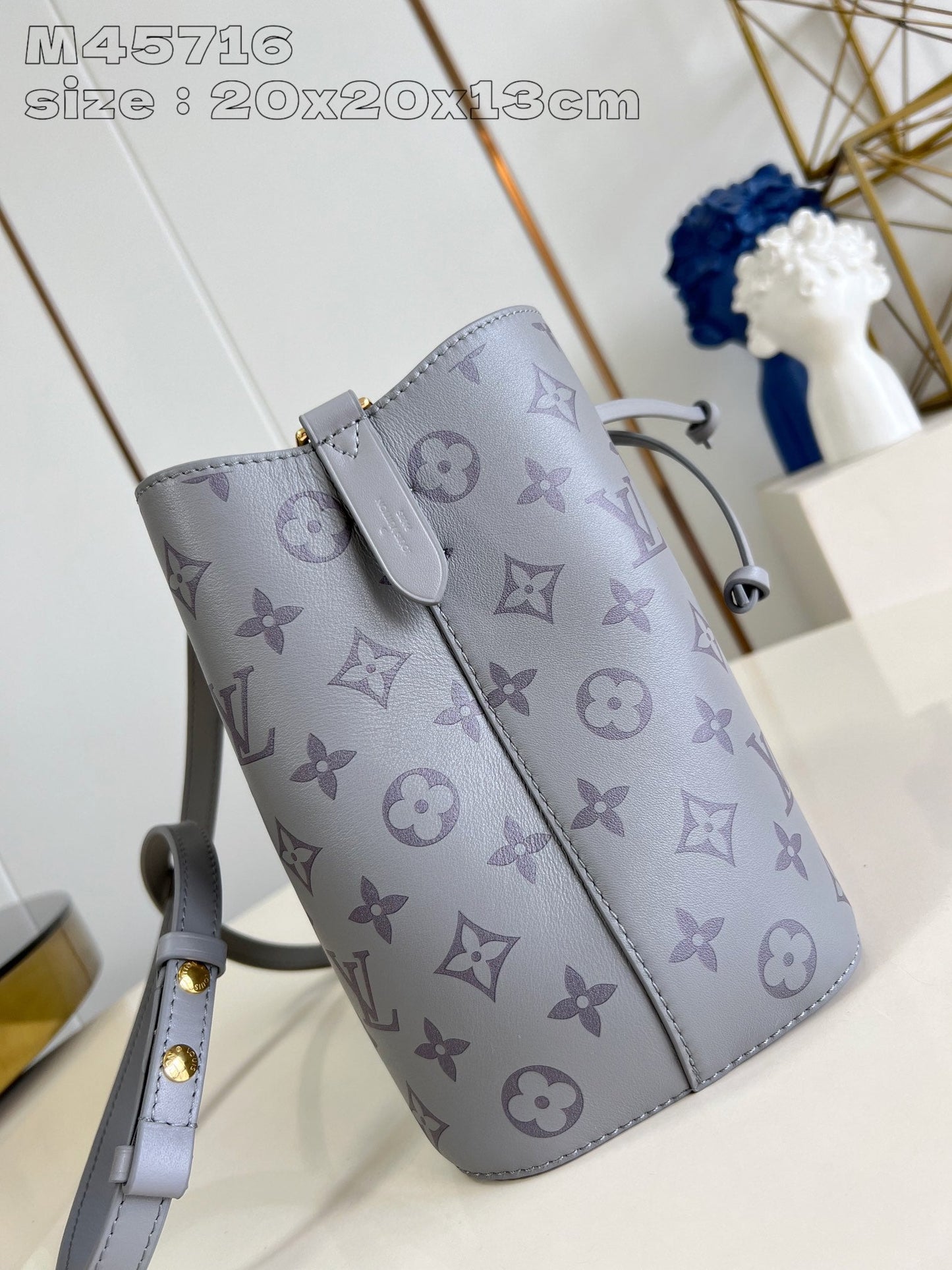 NEONOE BB 20 GRAY MONOGRAM CANVAS