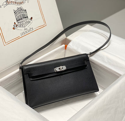 HM Kelly Elan 27cm Black Leather Shw
