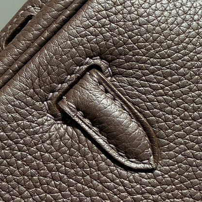 HM BIRKIN 25CM CAFE TOGO LEATHER SILVER HARDWARE 237502
