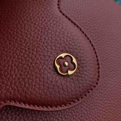 CAPUCINES BB 27 BURGUNDY TAURILLON MOP GOLD HARDWARE