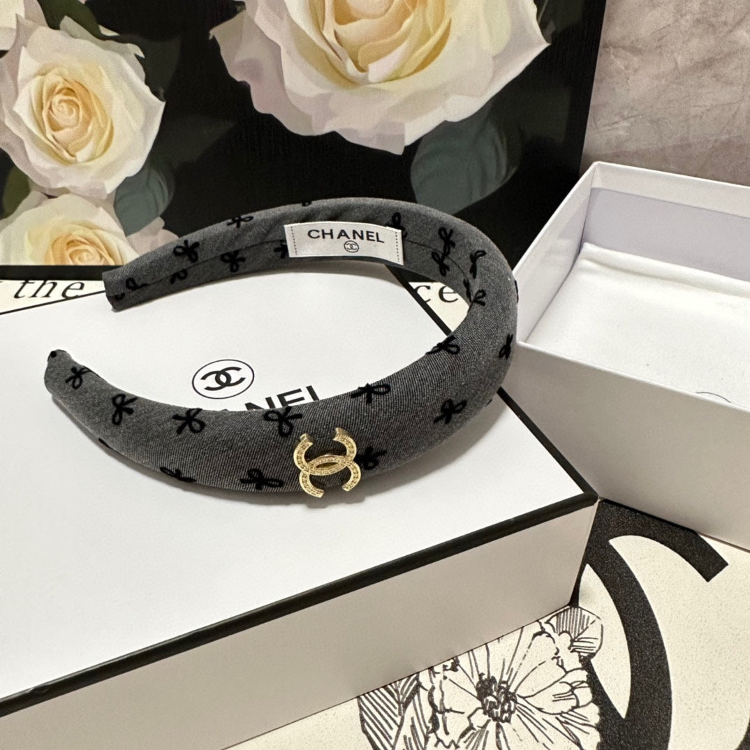 DARK GRAY FABRIC HAIRBAND 432840