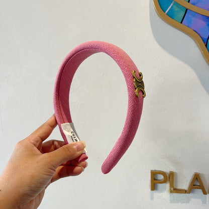 BRIGHT PINK FABRIC HAIRBAND 429342