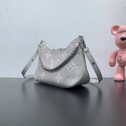 LV Boulogne Brume Gray Monogram Cowhide 205491