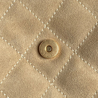 CC 25C Hobo Bag 40cm Beige Suede
