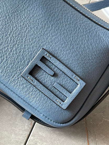 SIMPLY MINI 22 IN FIORD BLUE GRAINED CALFSKIN