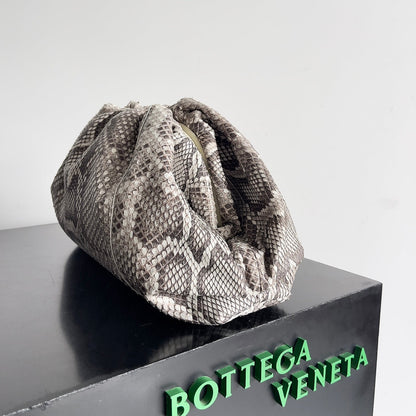 BV Pouch Bag 38cm Leather-Trimmed Python Clutch 209318