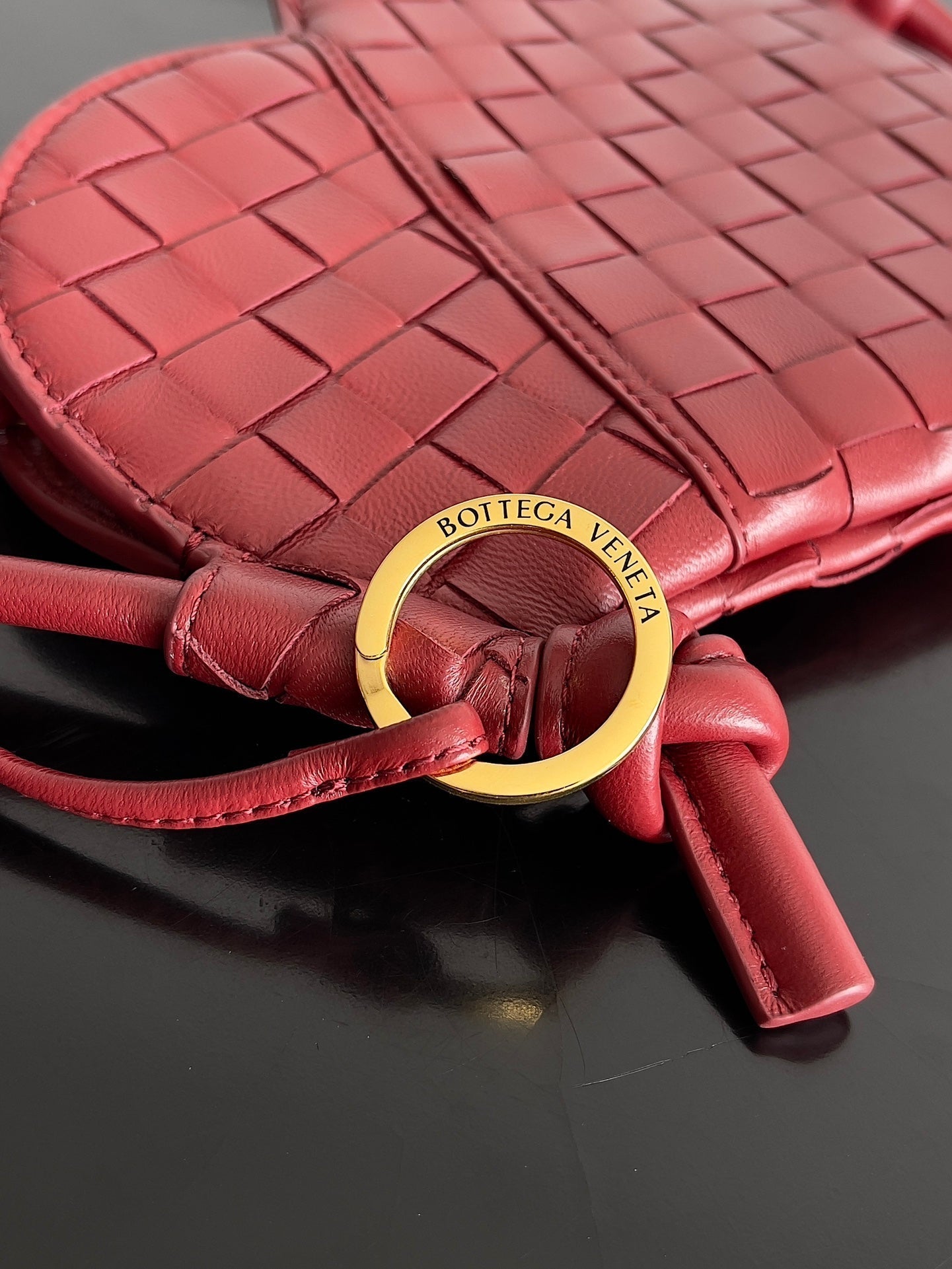 BV Small Solstice Bag 22cn Red Calfskin 209088